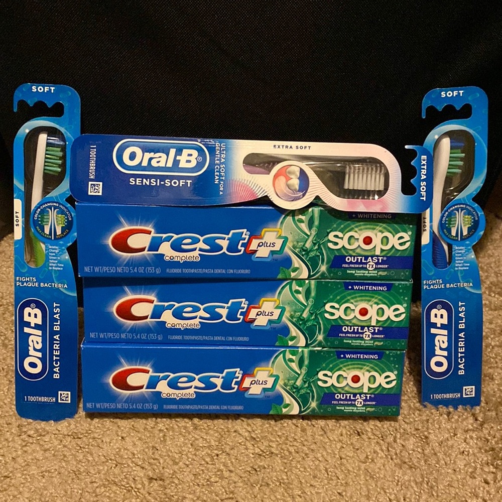 Crest Pro-Health Advanced And Oral-B Max Clean Toothbrushes